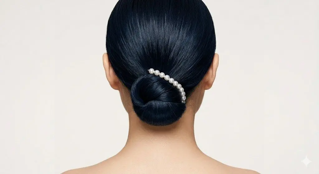 twisted low chignon pearls 2026