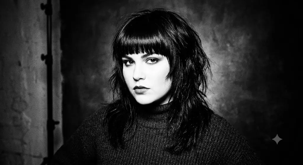 Blunt Bangs Wolf Cut Heavy Texture Removal Round Face