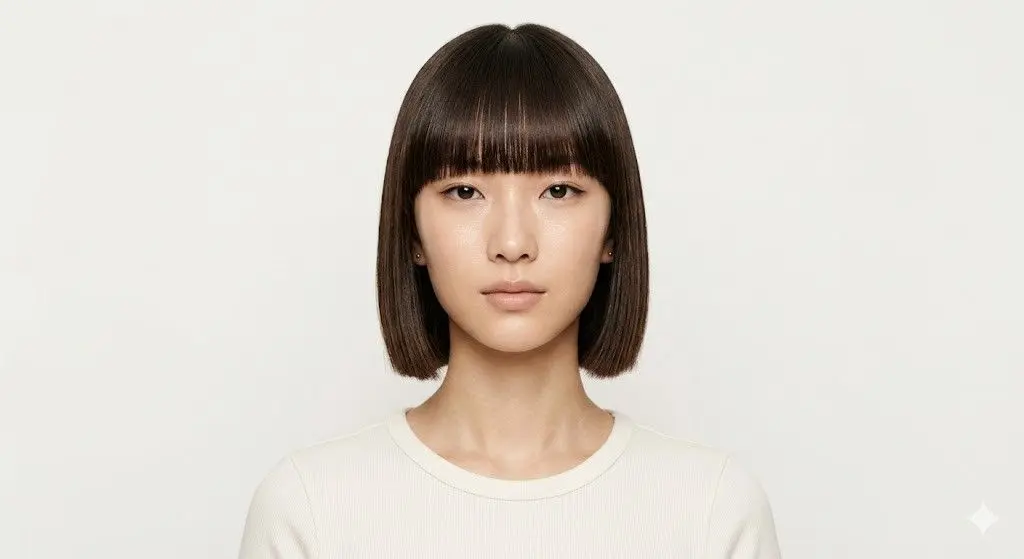 Blunt Italian Bob Full Bangs Volume Fine Haira