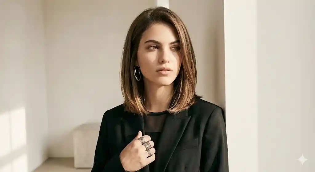 Clavicle Length Layered Bob Hairstyle