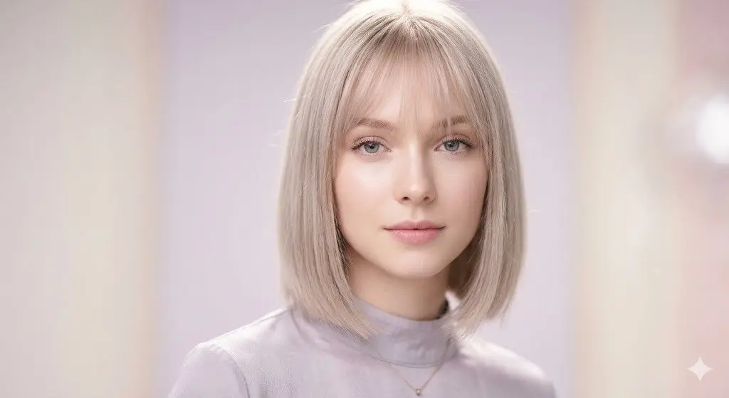 Italian Bob Wispy Bangs Fine Hair Volume
