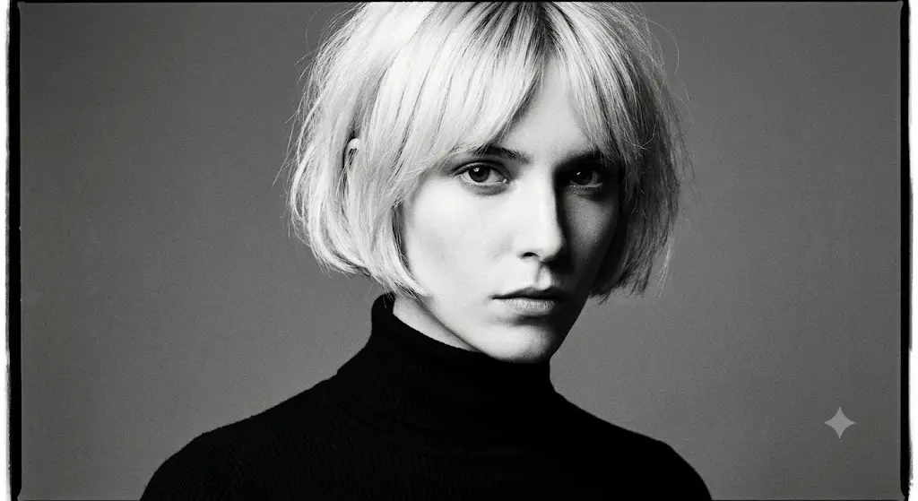 Mini Choppy Bob With Micro Curtain Bangs