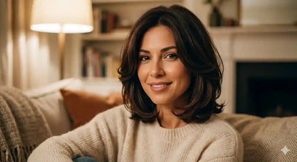 Modern Rachel Layered Bob for Round Faces