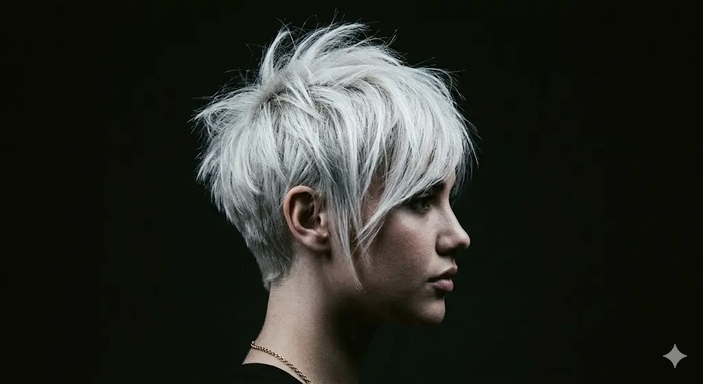 Short Choppy Wolf Pixie for Round Faces
