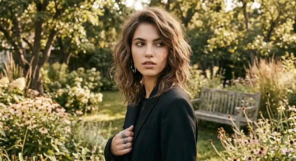 Soft Layered Wavy Bob for Natural Waves