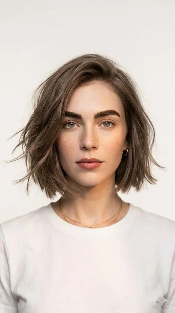 Textured Blunt Bob for Fine Hair Without Losing Density
