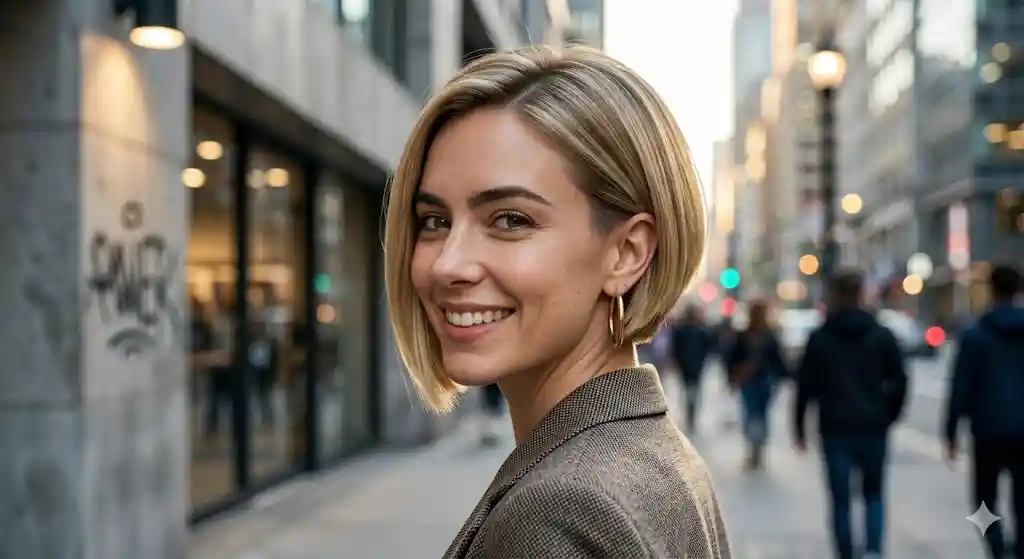 Undercut Bob for Thick Hair Management