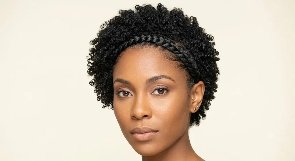 Flat Twist Front Design Curly Pixie for Natural Hair