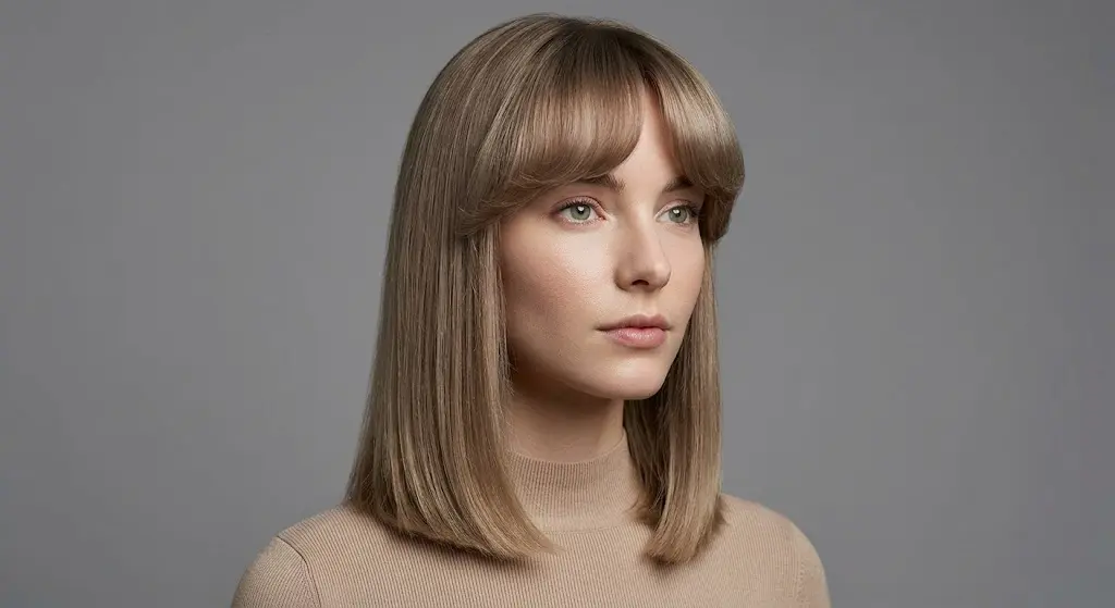 cloud bangs blunt lob dark blonde hair